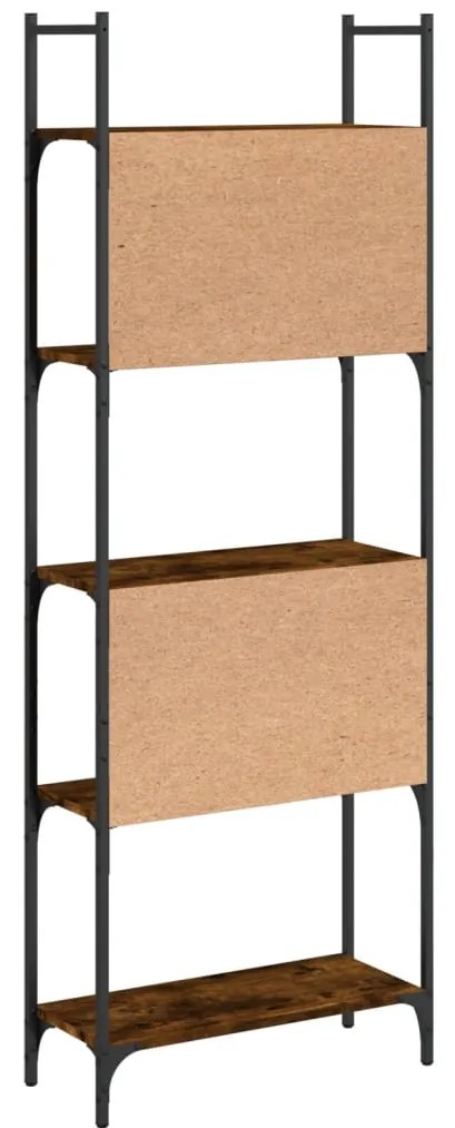 vidaXL Βιβλιοθήκη 5 Επιπέδων Καπν. Δρυς 60,5x24x166,5εκ. Επεξεργ. Ξύλο