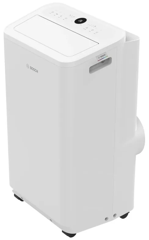 Κινητό κλιματιστικό Bosch Cool 2000, 9000 BTU, 35 m2, A, Αυτόματη εναλλαγή, Χρονοδιακόπτης, Οθόνη LCD, Φορητή λειτουργία, Λευκό