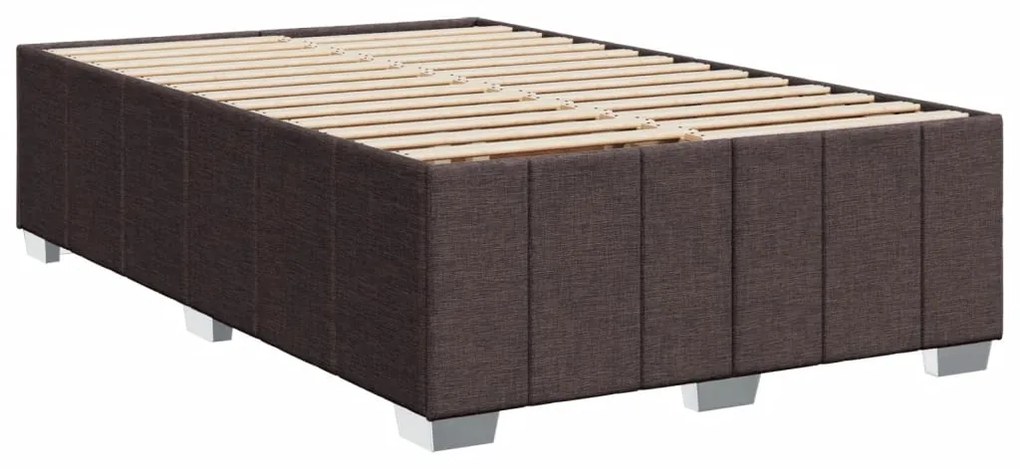 ΚΡΕΒΑΤΙ BOXSPRING ΜΕ ΣΤΡΩΜΑ ΣΚΟΥΡΟ ΚΑΦΕ 120X190 ΕΚ ΥΦΑΣΜΑΤΙΝΟ 3289324