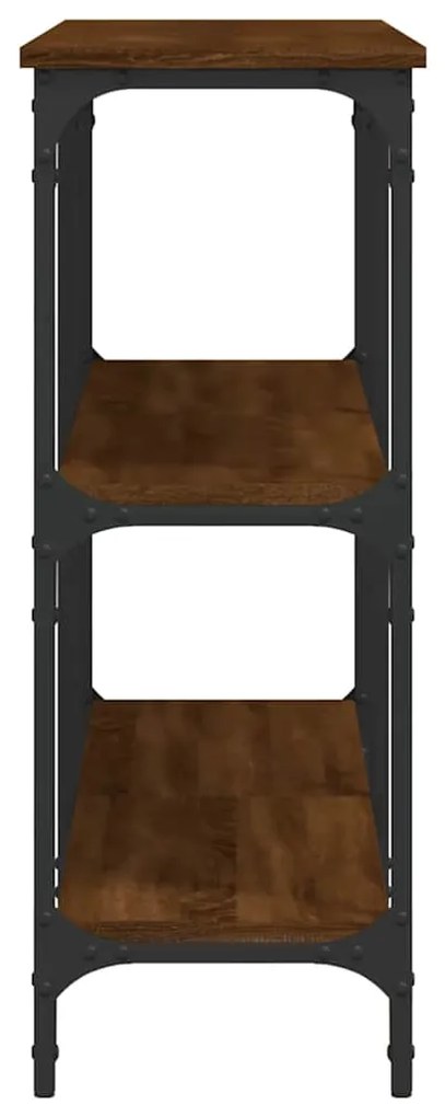 vidaXL Τραπέζι Κονσόλα Καφέ Δρυς 150x29x75 εκ. Επεξεργασμένο Ξύλο