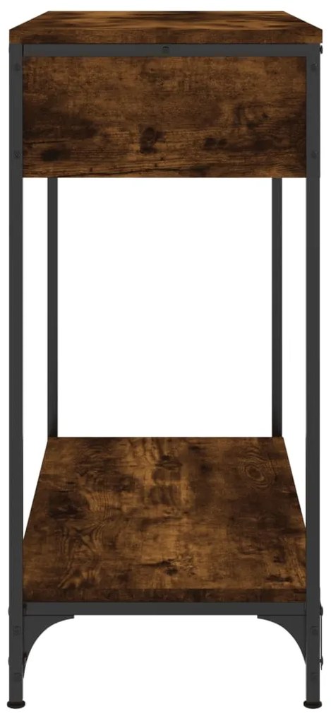 vidaXL Τραπέζι Κονσόλα Καπνιστή Δρυς 75x34,5x75 εκ. Επεξεργ. Ξύλο