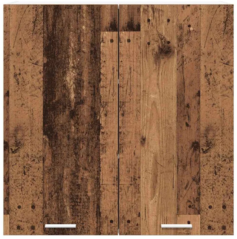 vidaXL Κρεμαστό ντουλάπι με αποθήκευση Παλιό ξύλο 80 x 31 x 80 εκ.