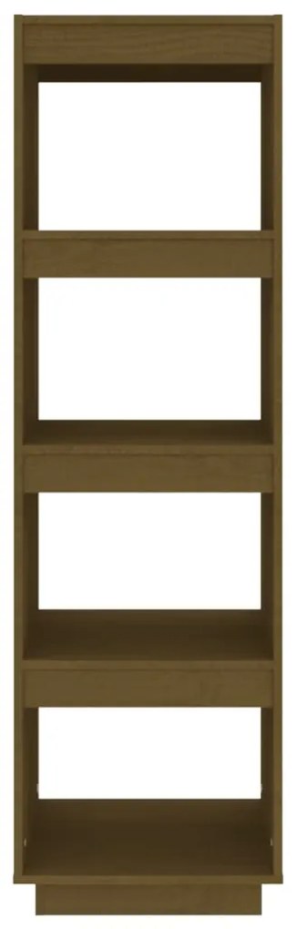 vidaXL Βιβλιοθήκη/Διαχωριστικό Χώρου Μελί 40x35x135 εκ. Μασίφ Πεύκο