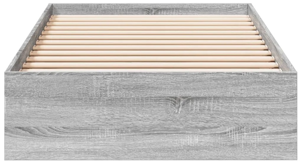 vidaXL Πλαίσιο Κρεβατιού με συρτάρια Γκρι sonoma 90x200εκ. Επεξ. Ξύλο