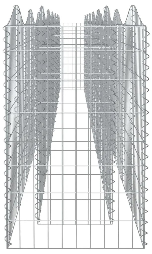 vidaXL Συρματοκιβώτιο Τοξωτό 600x50x100 εκ. από Γαλβανισμένο Σίδερο