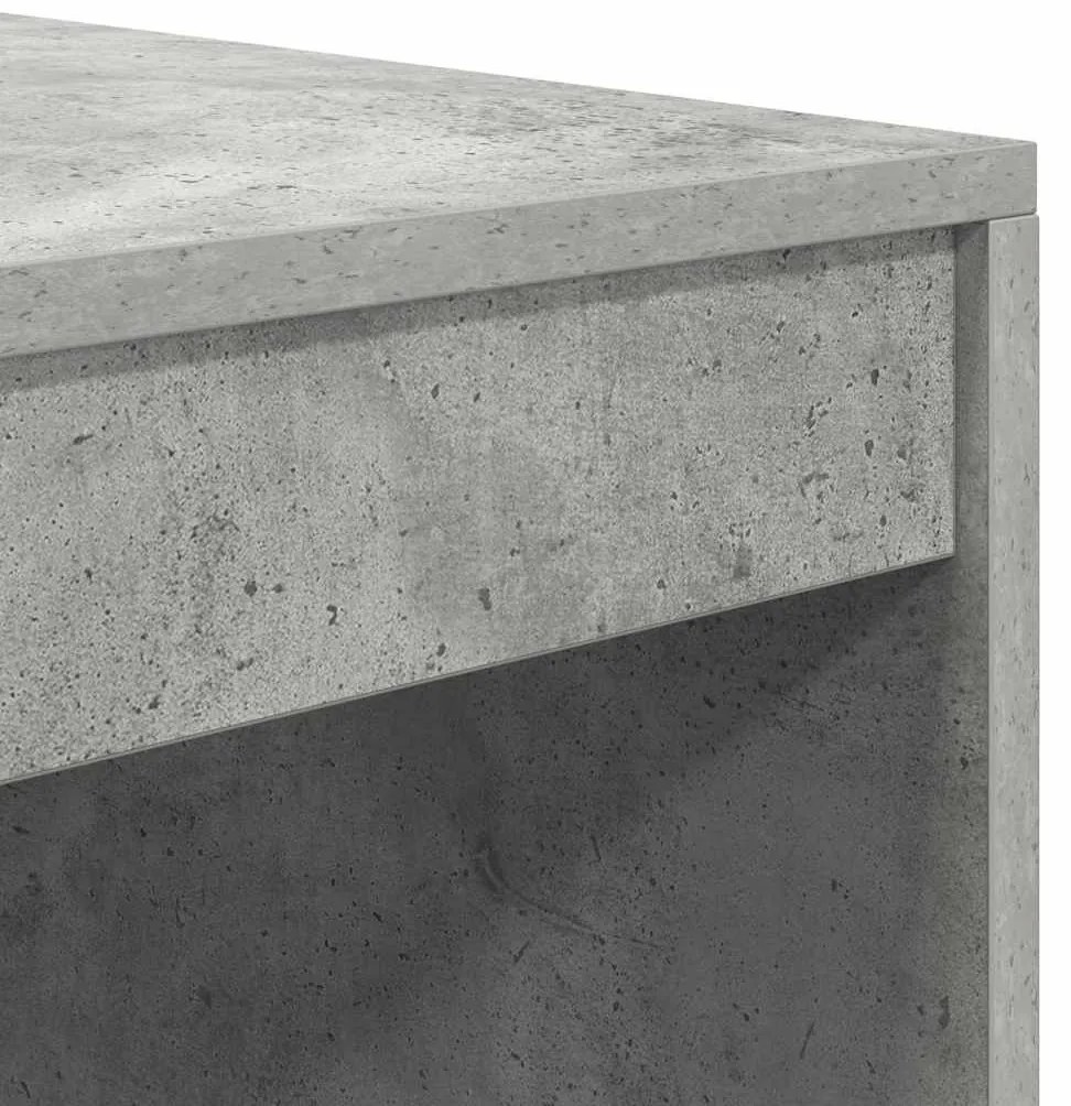 vidaXL Γραφείο Γκρι σκυροδέματος 90 x 50 x 76 εκ. Επεξεργασμένο ξύλο