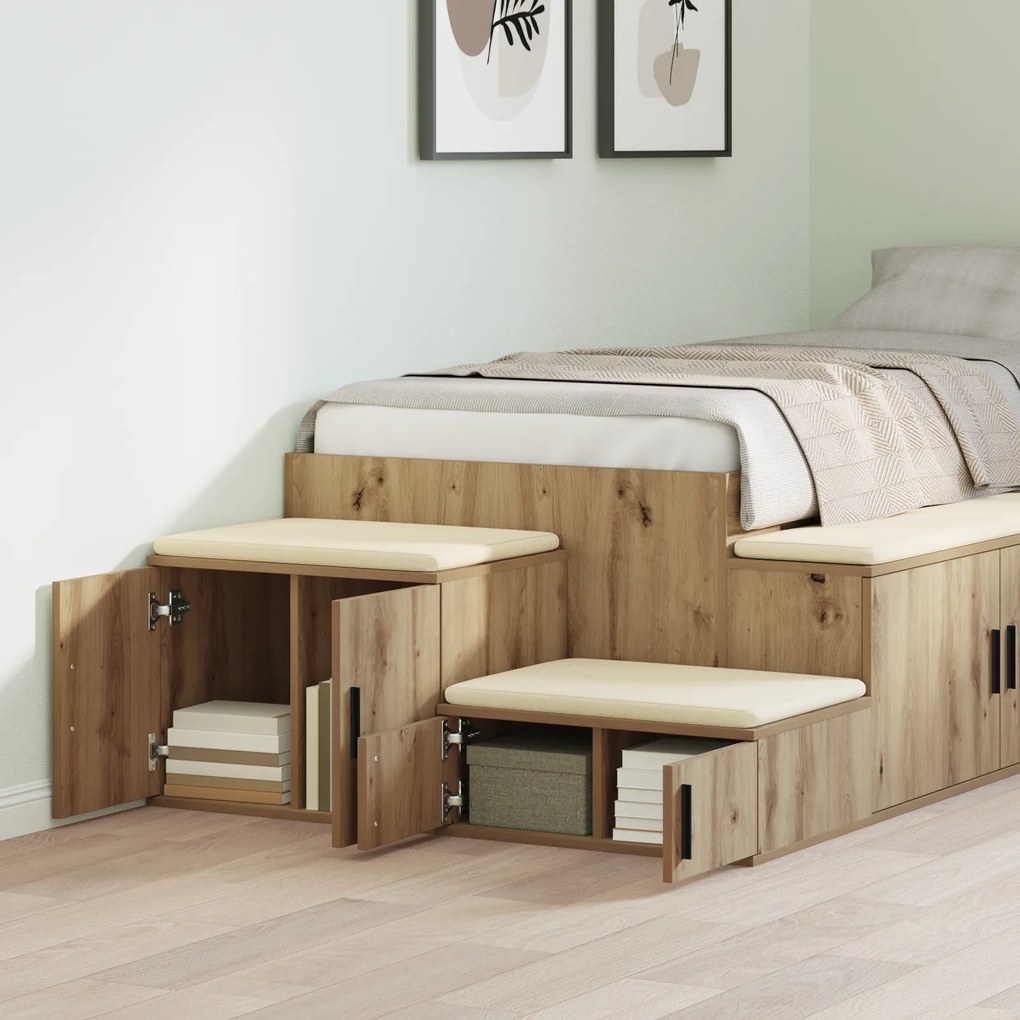 vidaXL Ντουλάπι Αποθήκευσης Artisan Oak 103x41x40 εκ. Κατασκευασμένο από Συνθετικό Ξύλο