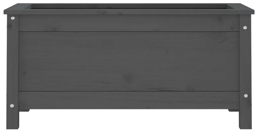 Ζαρντινιέρα Γκρι 82,5 x 40 x 39 εκ. από Μασίφ Ξύλο Πεύκου - Γκρι