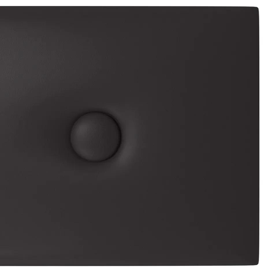 vidaXL Πάνελ Τοίχου 12 τεμ. Μαύρα 60x15 εκ. 1,08 μ² Συνθετικό Δέρμα