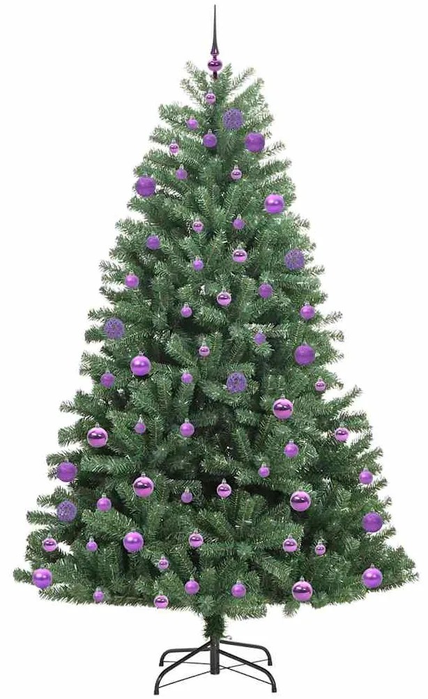 vidaXL Τεχνητό Χριστουγεννιάτικο Δέντρο με Άξονα Πράσινο 240 cm