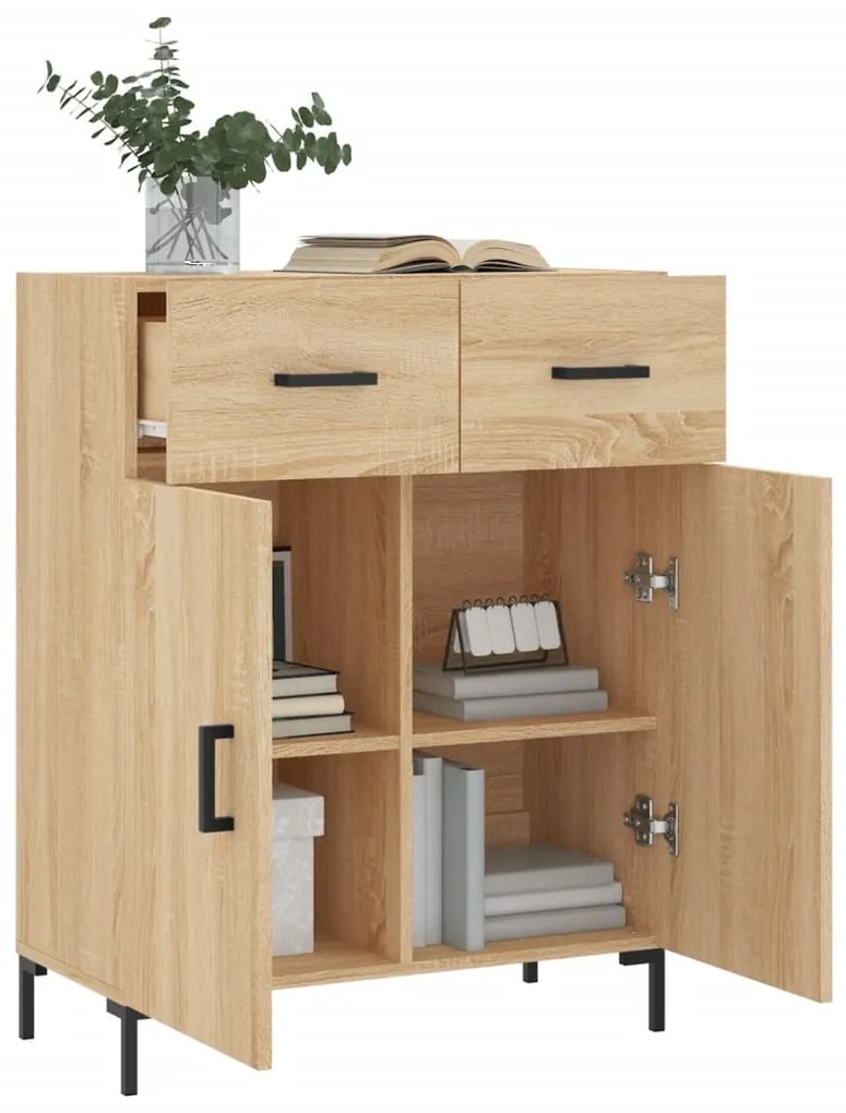 vidaXL Ντουλάπι Sonoma Δρυς 69,5 x 34 x 90 εκ. από Επεξεργασμένο Ξύλο