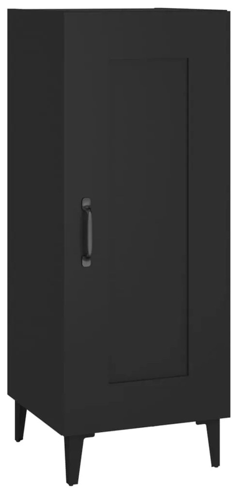 vidaXL Ντουλάπι Μαύρο 34,5 x 34 x 90 εκ. από Επεξεργασμένο Ξύλο