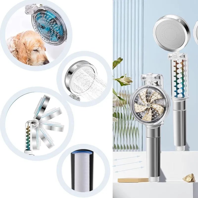 Τηλέφωνο Κεφαλή Ντους Μπάνιου με Φίλτρο - High Pressure Shower Head with Filter