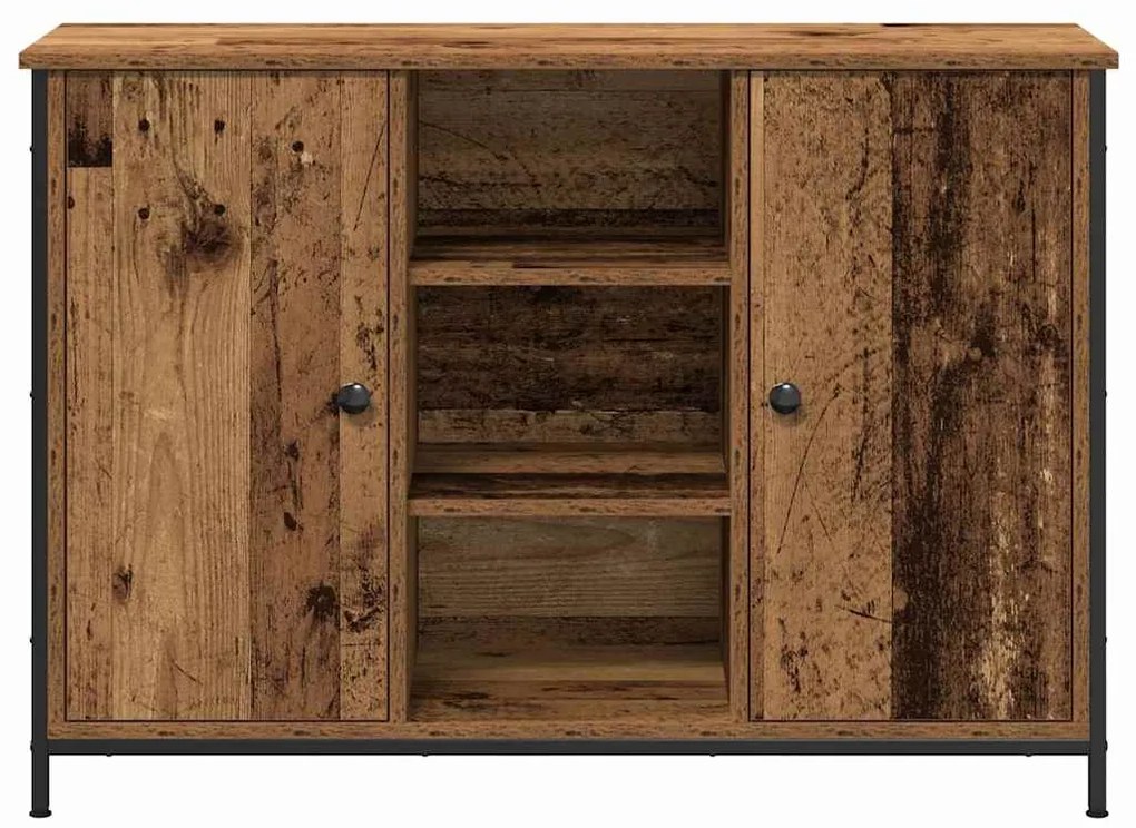 vidaXL Πλαϊνό γραφείο Παλιό ξύλο 100 x 35 x 70 εκ.