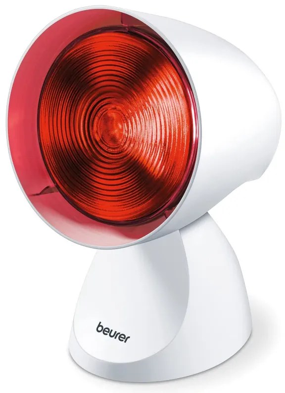 Λαμπτήρας υπερύθρων Beurer IL 21, 150W, 5 ρυθμίσεις κλίσης, Συνεχής λειτουργία, Γυαλιά ασφαλείας, Λευκό