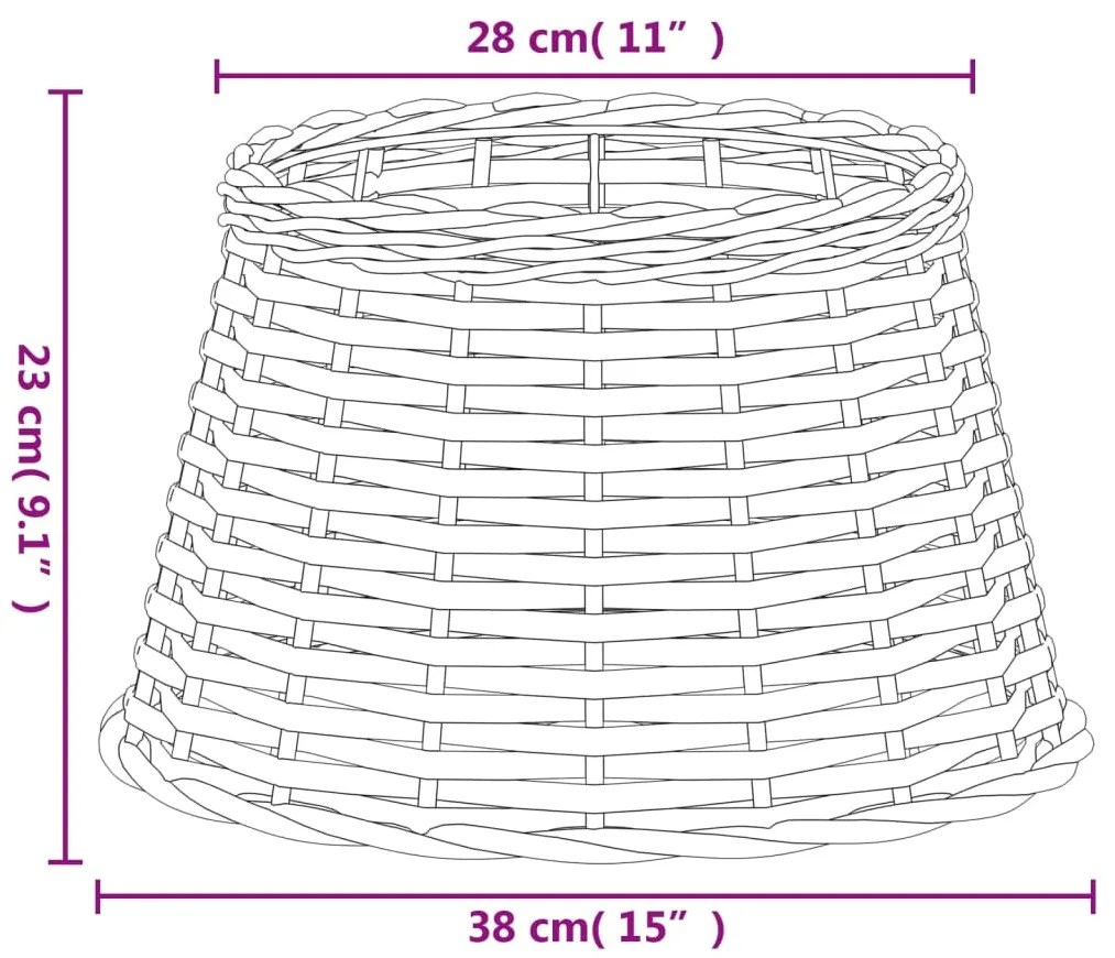 ΚΑΠΕΛΟ ΦΩΤΙΣΤΙΚΟΥ ΛΕΥΚΟ Ø38X23 ΕΚ. ΑΠΟ WICKER 364384