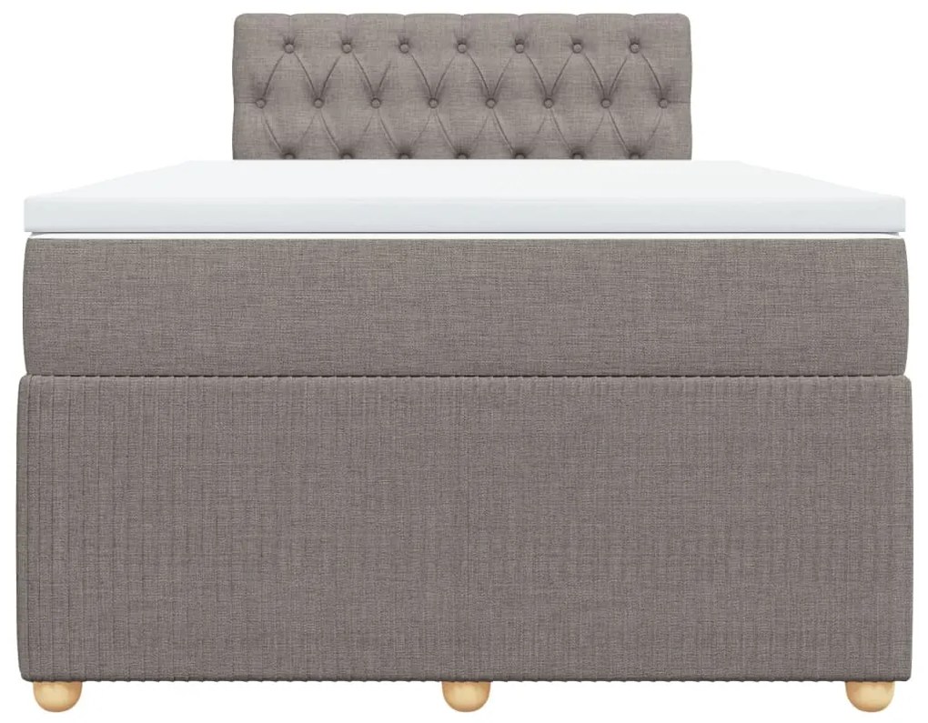 ΚΡΕΒΑΤΙ BOXSPRING ΜΕ ΣΤΡΩΜΑ TAUPE 120X200 ΕΚ. ΥΦΑΣΜΑΤΙΝΟ 3287434