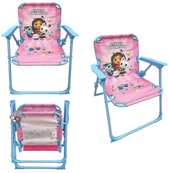 SummerTiempo Καρεκλάκι Μεταλλικό Αναδιπλωμένο Gabby 's Dollhouse 53x38x27cm 42-2964