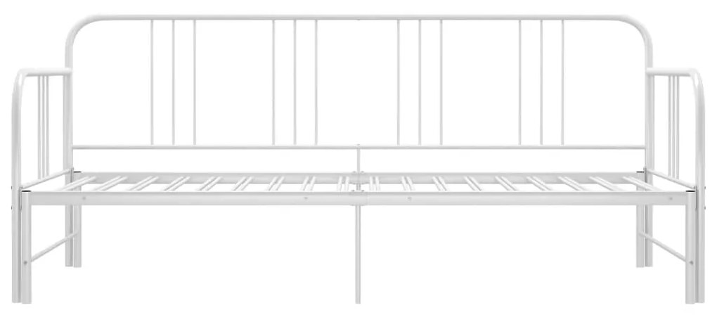 vidaXL Πλαίσιο για Καναπέ - Κρεβάτι Λευκό 90 x 200 εκ. Μεταλλικό