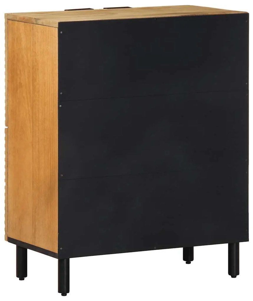 vidaXL Sideboard καφέ 60x33x75 cm μασίφ ξύλο Mango