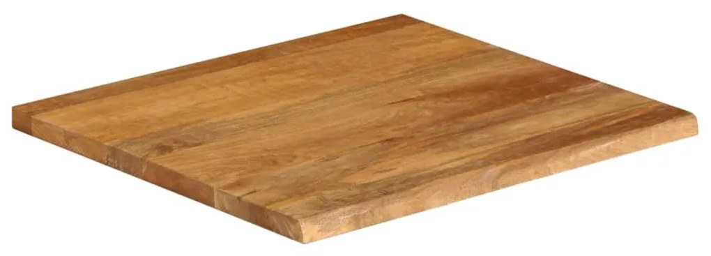 vidaXL Επιφάνεια Τραπεζιού 80x80x2,5 εκ. Live Edge Μασίφ Ξύλο Μάνγκο
