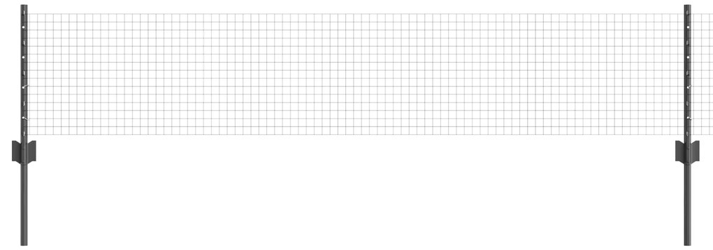 vidaXL Συρματόπλεγμα με συγκόλληση με 44 U Posts Γκρι 0.4x100 μ Χάλυβας
