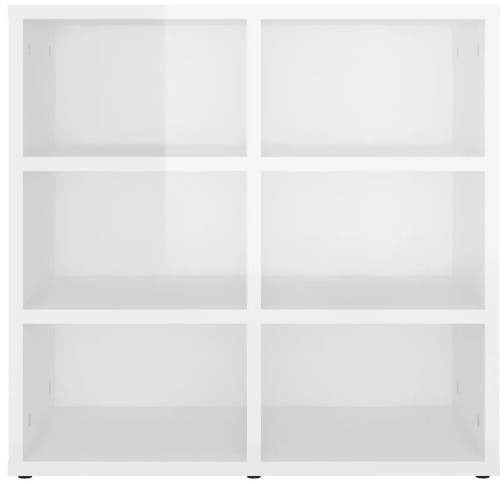 vidaXL Παπουτσοθήκες Γυαλιστερό Λευκό 52,5 x 30 x 50 εκ.