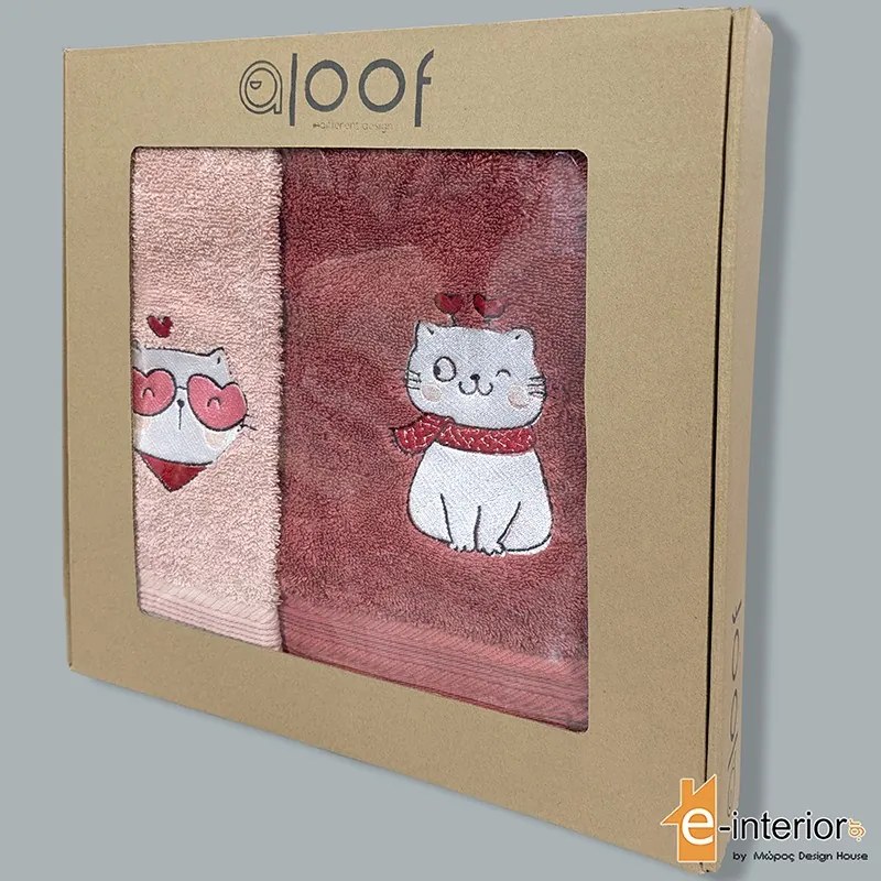 Σετ Πετσέτες Παιδικές 2τμχ Aloof Cool Cat 0100200143061