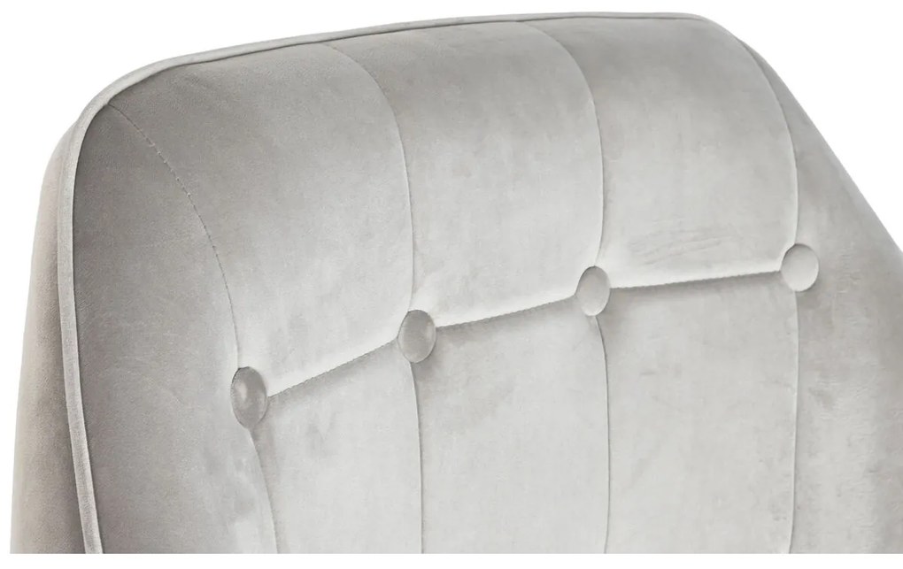 Κάθισμα Home ESPRIT Γκρι Κρεμ Χρυσό Ασημί πολυεστέρας Μέταλλο 74 x 74 x 90 cm 74 x 67 x 90 cm