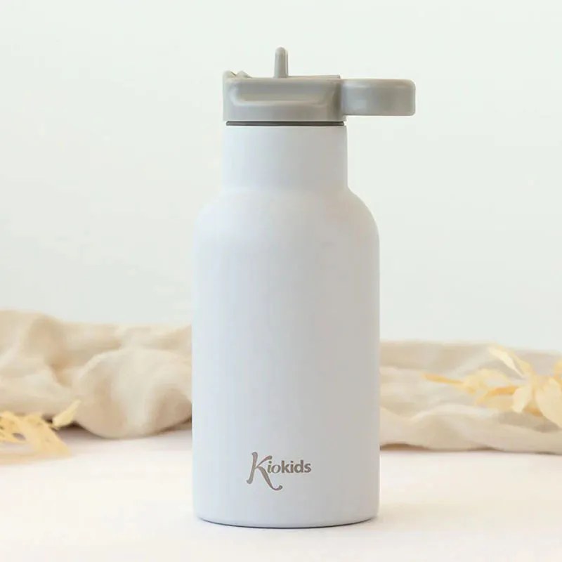 Παγούρι 350ml Με Στόμιο Kiokids Γκρι 5076