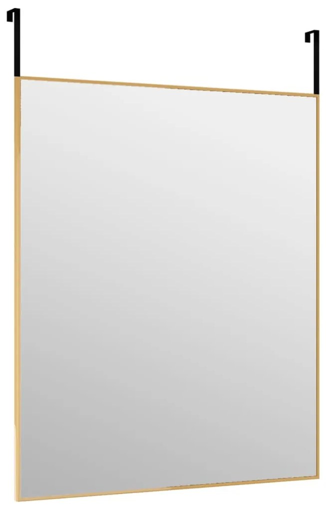 vidaXL Καθρέπτης Πόρτας Χρυσός 50 x 60 εκ. από Γυαλί και Αλουμίνιο