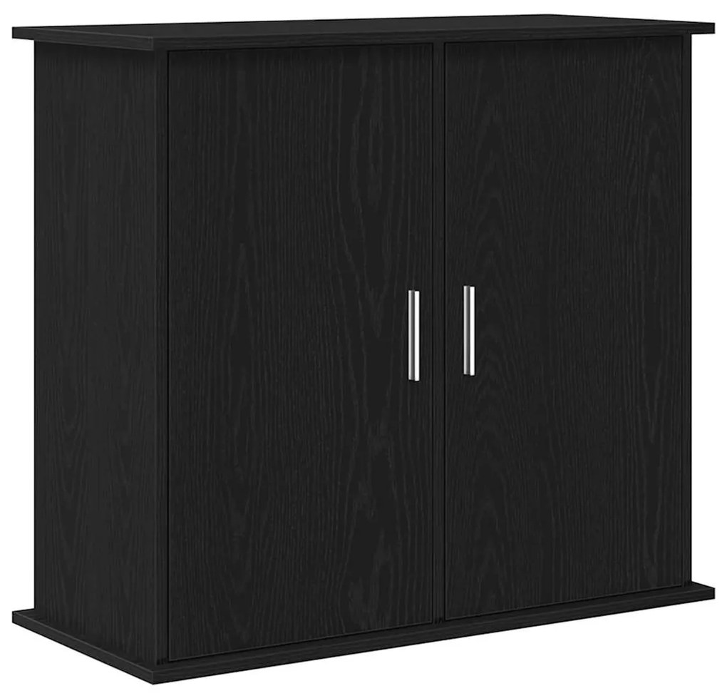 vidaXL Βάση Ενυδρείου Μαύρη Δρυς 81x36x73 εκ. από Επεξεργασμένο Ξύλο