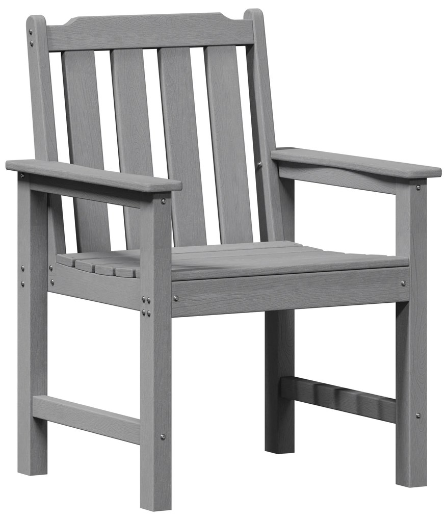 vidaXL Καρέκλες Κήπου 6 τεμ Ανοιχτό Γκρι 65.5x55.5x88 εκ. HDPE
