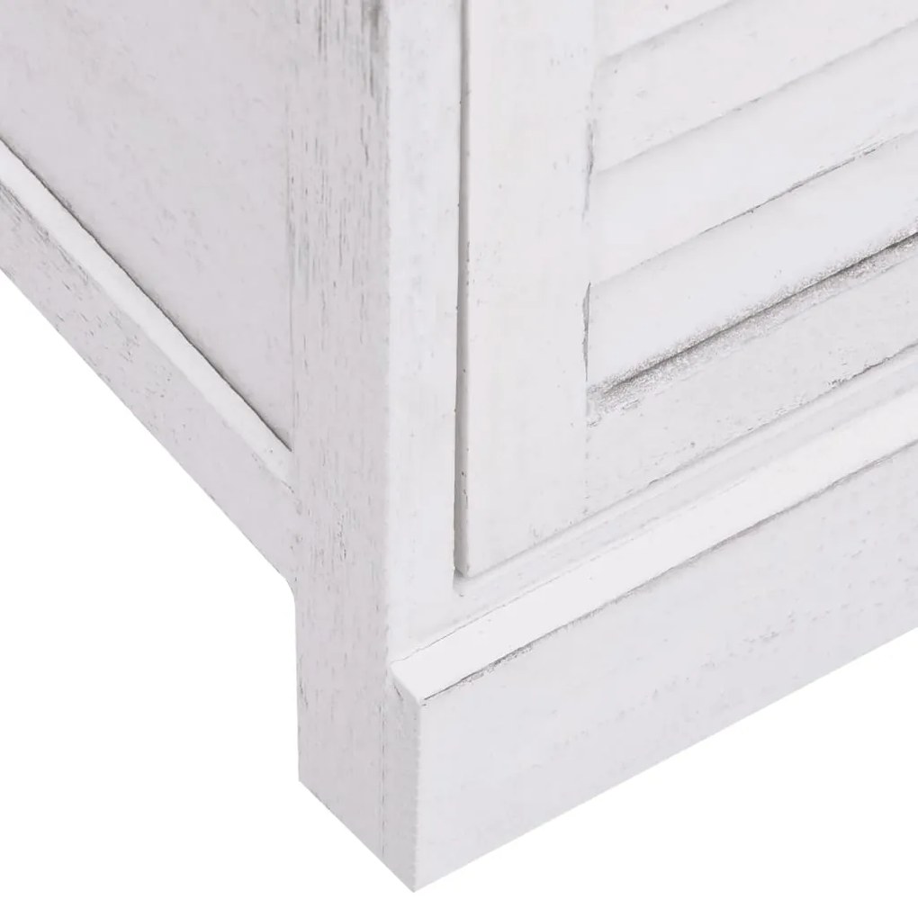 vidaXL Μπουφές με 10 Συρτάρια Λευκός 113 x 30 x 79 εκ. Ξύλινος