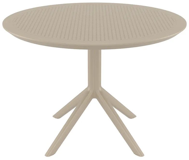 SKY TAUPE Φ105X74εκ. ΤΡΑΠΕΖΙ ΠΟΛ/ΝΙΟΥ
