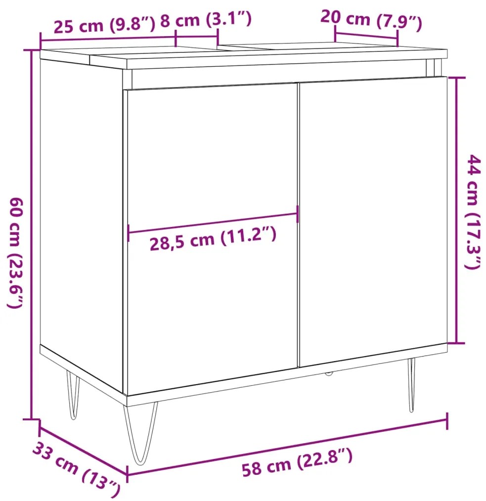 ΝΤΟΥΛΑΠΙ ΜΠΑΝΙΟΥ ΔΡΥΣ ΤΕΧΝΙΤΗΣ 58 X 33 X 60 ΕΚ ΑΠΟ ΕΠΕΞΕΡΓ ΞΥΛΟ 857218