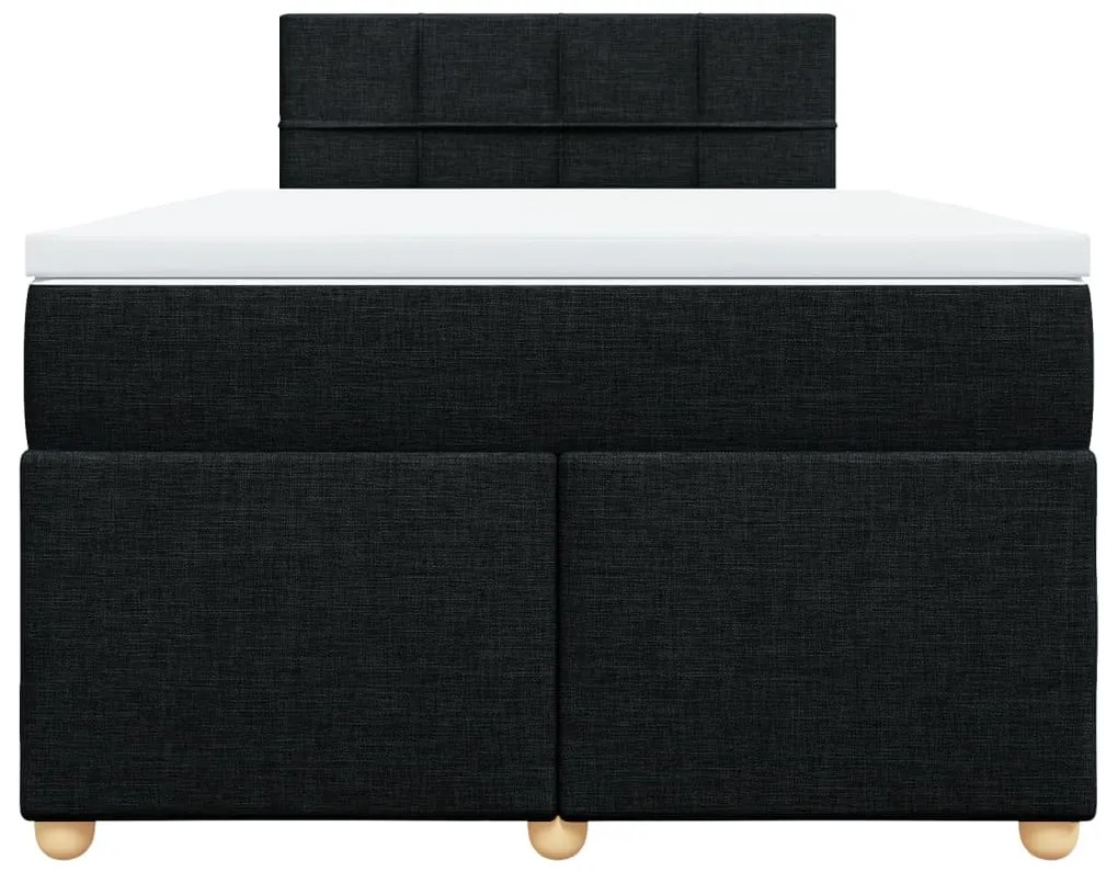 ΚΡΕΒΑΤΙ BOXSPRING ΜΕ ΣΤΡΩΜΑ ΜΑΥΡΟ 120X190 ΕΚ. ΥΦΑΣΜΑΤΙΝΟ 3286621