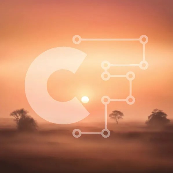 Intra Συλλεκτικό Ξύλινο Παζλ Plywood 4mm - Όμορφο τοπίο ηλιοβασιλέματος με δέντρα στο προσκήνιο Σε Ξύλινο Κουτί - Διαστάσεις: 10x10 cm – 25 κομμάτια