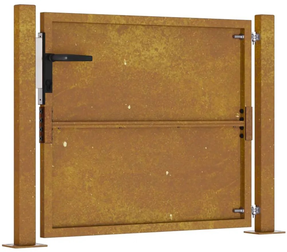 vidaXL Πόρτα Κήπου 100x100 εκ. από Ατσάλι Corten