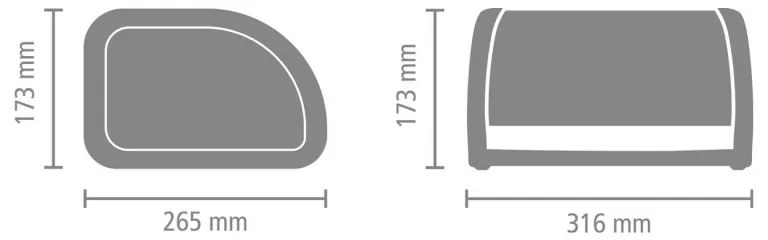 Κουτί για ψωμί Brabantia Roll Top 646888, 11 l, 31,6x26,5 cm, Ειδική κατασκευή, Inox