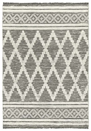 Χαλί βαμβακερό Morocotton 9235 150x220 Γκρι       Beauty Home