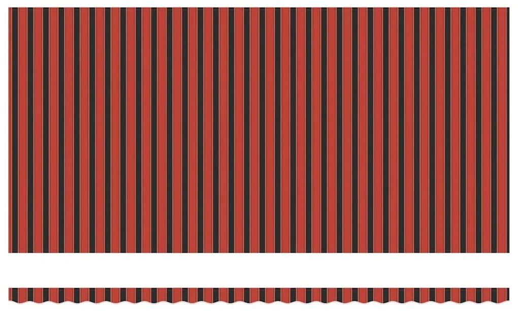 vidaXL Σκηνίτσα Αναδιπλούμενη πορτοκαλί και καφέ 600 x 300 εκ ύφασμα