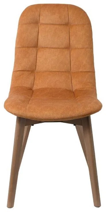 Καρέκλα Τραπεζαρίας T-18 Fylliana Κίτρινο με Grey oak πόδια 42x45x95εκ. 2αδα 42x45x95 εκ.