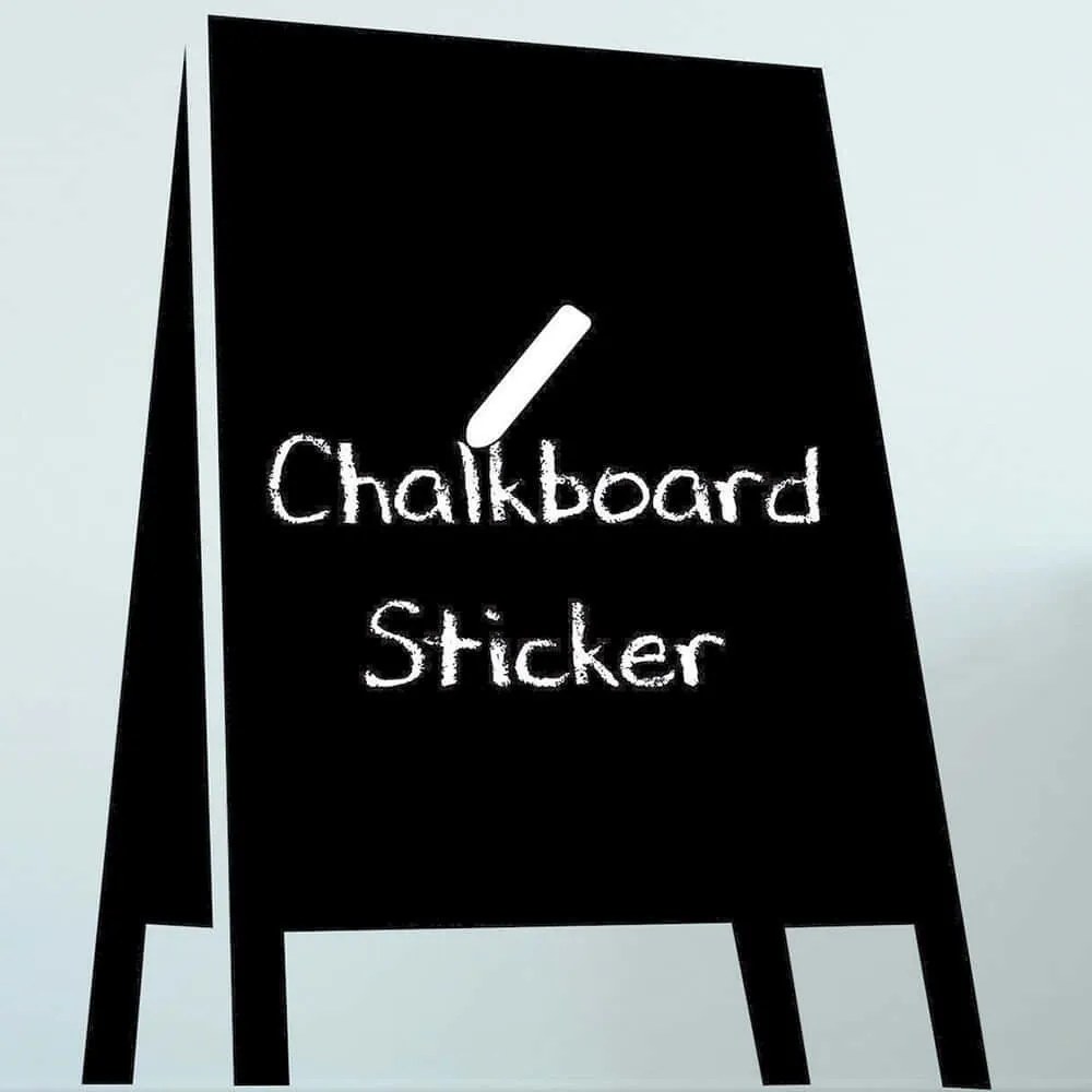 Αυτοκόλλητο Τοίχου - Μαυροπίνακας 740ELB1105 60x80cm Black Wallity Βινύλιο