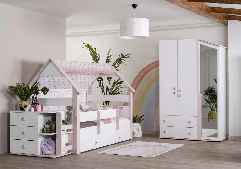 Κρεβάτι Montessori Pink 64104 100x200εκ.  Kupa