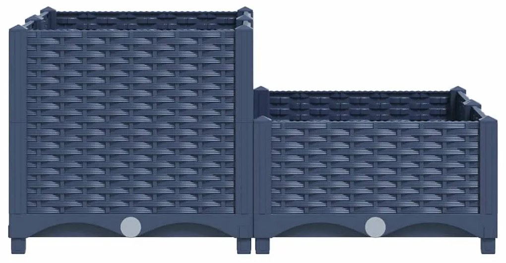 vidaXL Ζαρντινιέρα 80 x 80 x 38 εκ. από Πολυπροπυλένιο