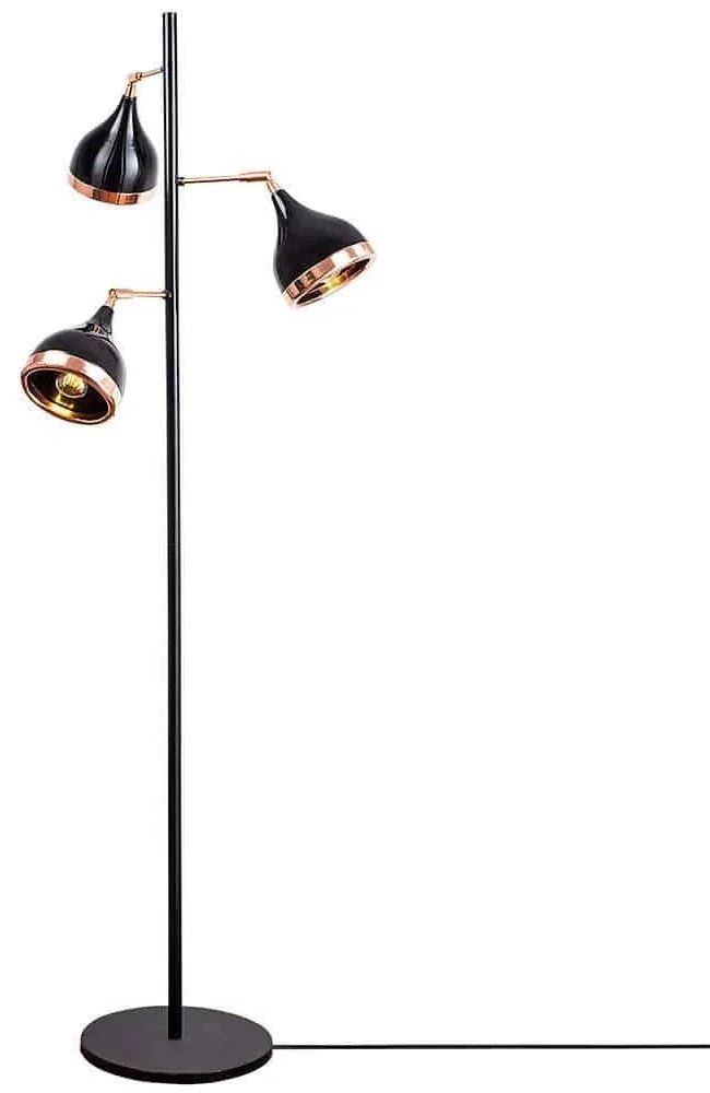 Φωτιστικό Δαπέδου Yıldo 892OPV1147 Φ52x163cm 3xE27 40W Black-Copper Opviq