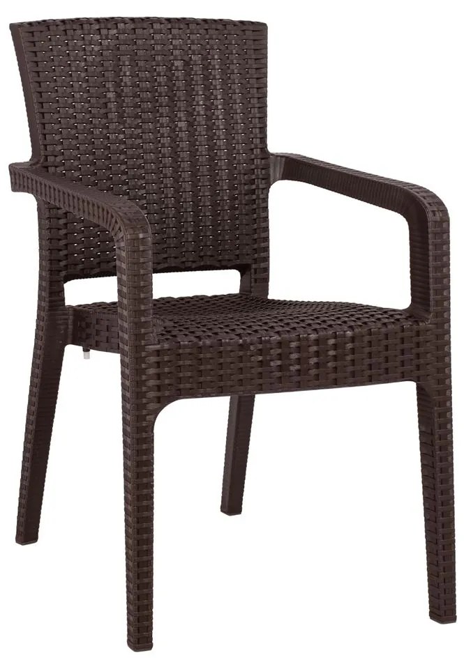 Καρέκλα Κήπου Καφέ Rattan 58x55x87cm - 14720002