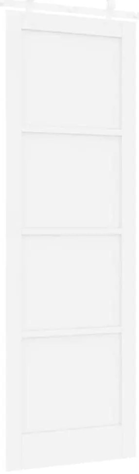 vidaXL Συρόμενη Πόρτα Χειροκίνητος Λευκό 78 x 232 cm