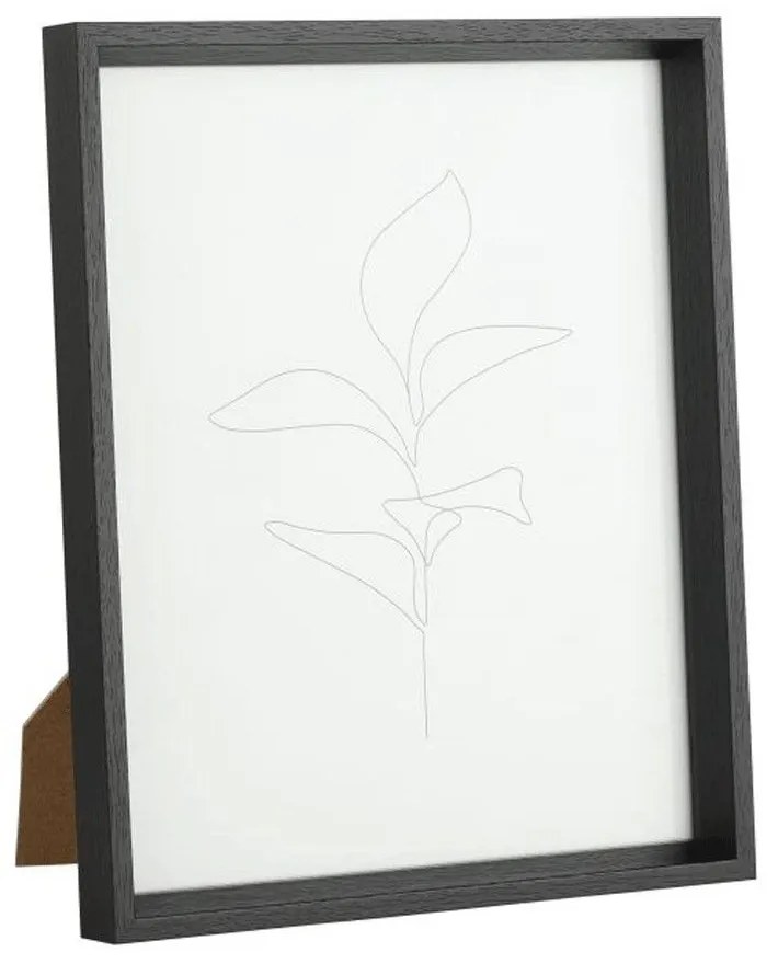 Κορνίζα Ξύλινη Renabie 423013 21,5x26,5cm Black Eglo Wood, Glass